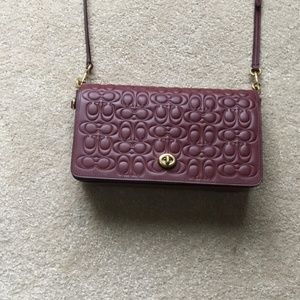 Authentic leather Coach purse